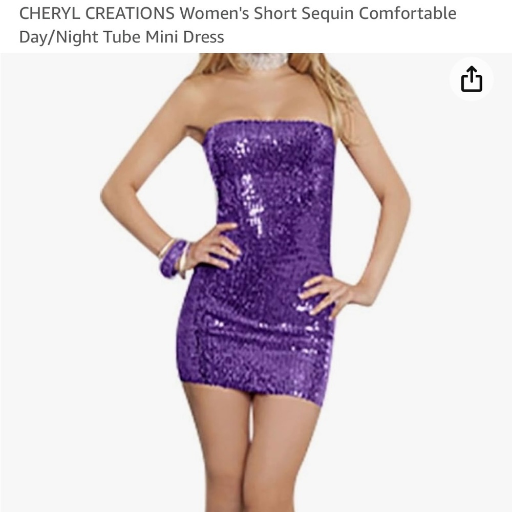 Purple tube bodycom dress